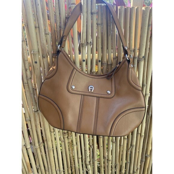 Ettinger Aigner Leather Purse Classic Shoulder Bag Scottsdale Collection - Picture 1 of 7